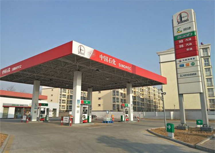 湖州加油站钢结构网架案例2
